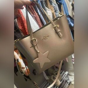 Coach Metallic Gold Tote Bag